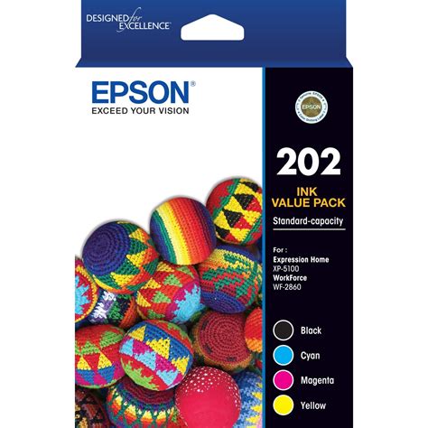 Epson 202 Standard Capacity 4 Colour Ink Pack | BIG W