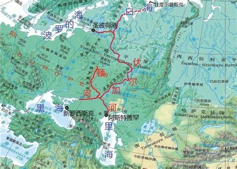 欧洲河流分布图图片