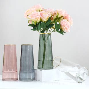 定制玻璃花瓶创意客厅鲜花水培插花花器桌面装饰摆件欧式干花花瓶-阿里巴巴