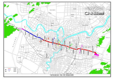 宁波轻轨1号线的路线图及站点设置-宁波轨道交通1号线的运营路线