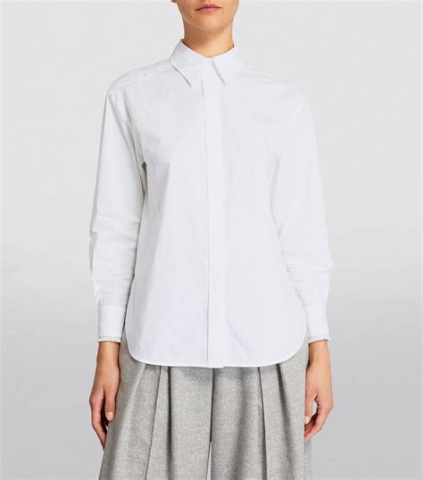 Womens Peserico white Cotton Wide Shirt | Harrods UK