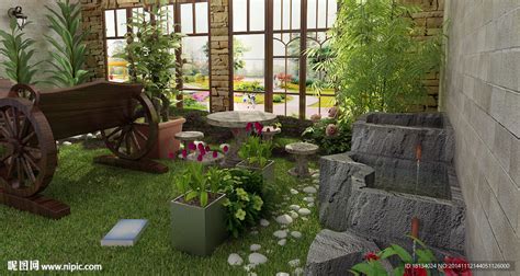 小花园设计图__景观设计_环境设计_设计图库_昵图网nipic.com