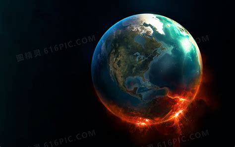 火红色的地球电商海报图片免费下载_PNG素材_编号vwxil39k8_图精灵