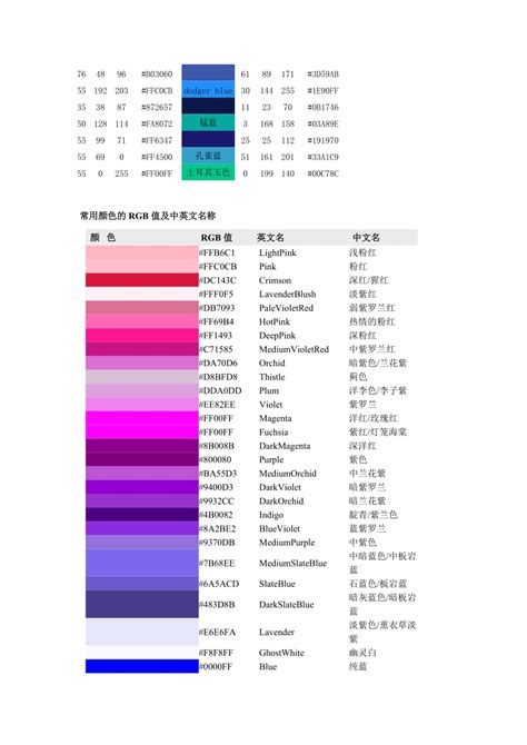 色值表设计图__图片素材_其他_设计图库_昵图网nipic.com