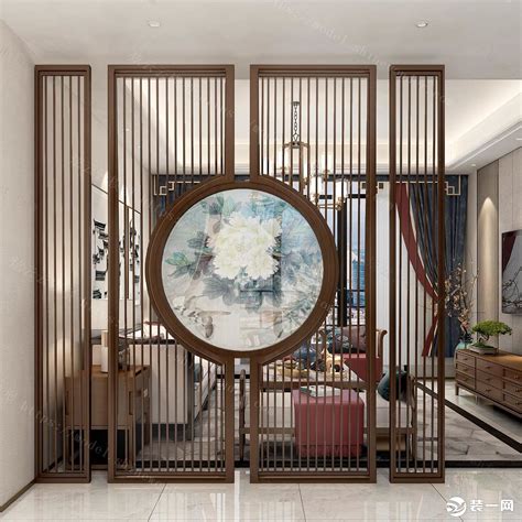 新中式实木屏风隔断客厅书房实木现代时尚玄关镂空屏风柜花格-阿里巴巴