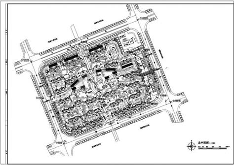 【黄冈】某大型住宅小区全套规划施工设计cad图(含总平面图)_住宅小区_土木在线