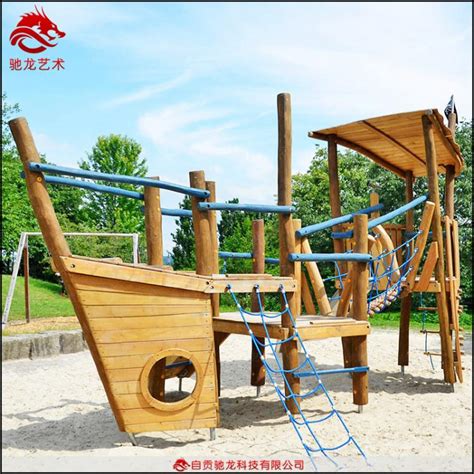 木制组合滑梯系列儿童游乐场设备-1907201-广州梦之园游乐设备有限公司
