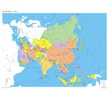 亚洲地图高清版图片