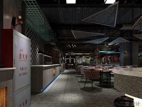 海鲜烤肉自助餐厅室内设计|空间|室内设计|斐仔子 - 原创作品 - 站酷 (ZCOOL)