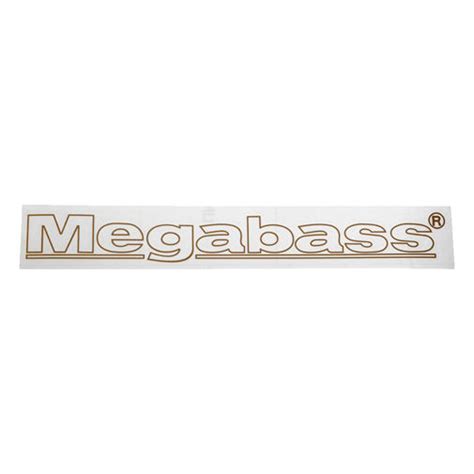 ステッカー フレームロゴ Megabass ゴールド30cm アパレル・ギア | Megabass - メガバス オンラインショップ