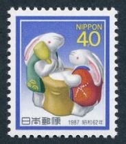 日本1987年兔年 - 中国邮政邮票博物馆