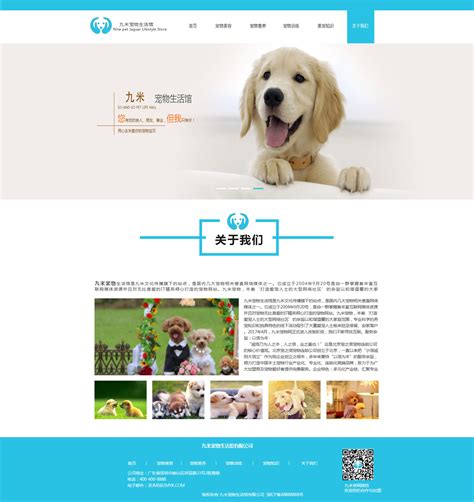 宠物网页设计|网页|企业官网|小园子要向前 - 原创作品 - 站酷 (ZCOOL)