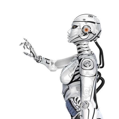 女性机器人图片_白色背景下的的女性机器人素材_高清图片_摄影照片_寻图免费打包下载