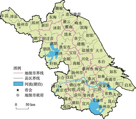 江苏行政地图图片