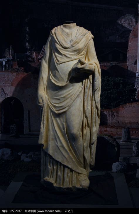 古罗马女性大理石雕像高清图片下载_红动中国