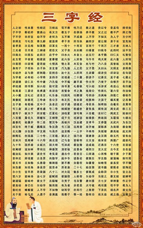 三字经图文海报矢量素材CDR免费下载_红动中国