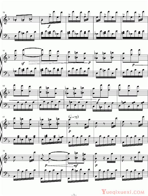 贝多芬 beethoven 暴风雨第三乐章钢琴谱-钢琴名家名曲谱 - 乐器学习网