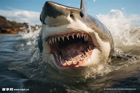 大白鲨摄影图__海洋生物_生物世界_摄影图库_昵图网nipic.com
