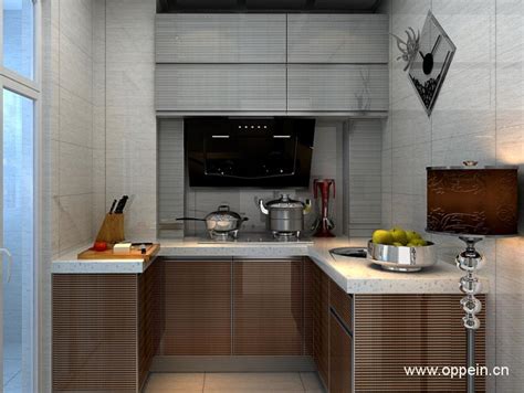 欧派特权订金100抵400整体橱柜定制现代开放式厨房厨柜咖啡物语