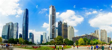 广州CBD全景,都市风光,建筑摄影,摄影素材,汇图网www.huitu.com