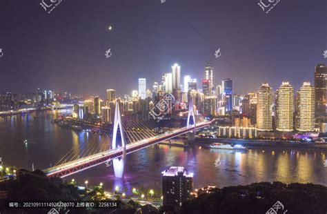 重庆渝中半岛夜景,都市风光,建筑摄影,摄影素材,汇图网www.huitu.com
