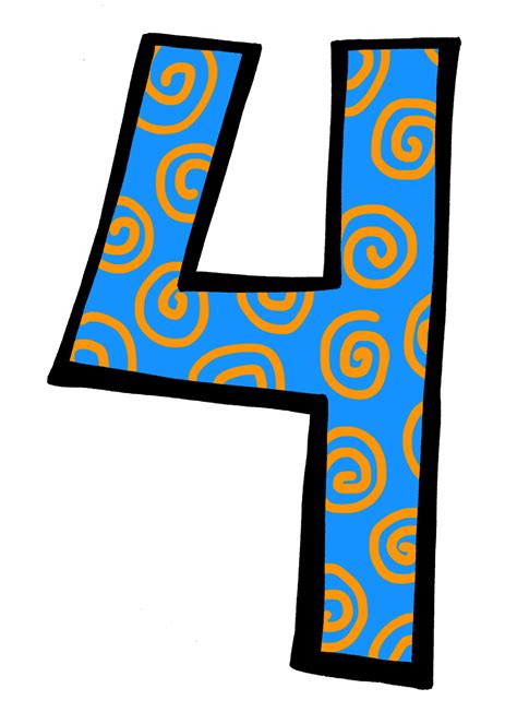 Number 4 Image - ClipArt Best