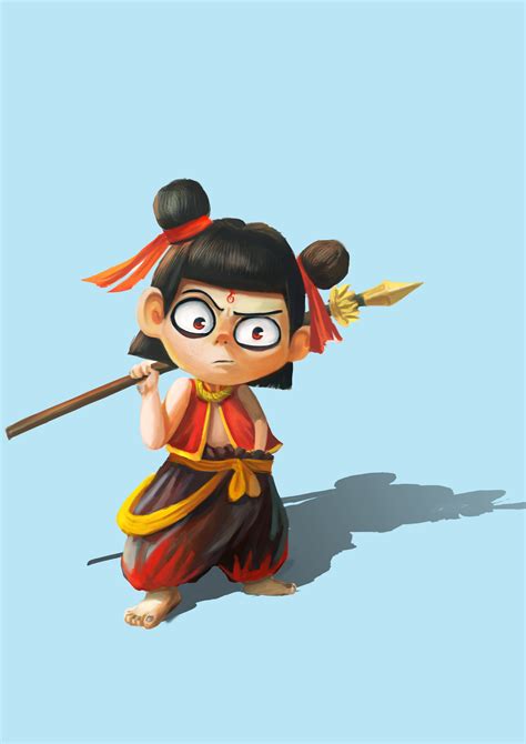 少女哪吒图片