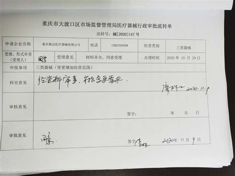 重庆市大渡口区市场监督管理局关于对医疗器械经营企业许可变更事项的公示—中国·重庆·大渡口网