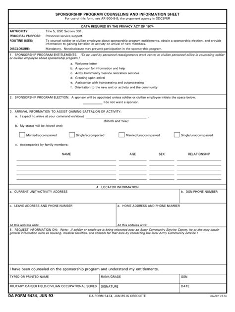 Da 5434 Form - Fill Out and Sign Printable PDF Template | airSlate SignNow