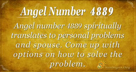 Angel Number 4889 Meaning: Solve Personal Problems - SunSigns.Org