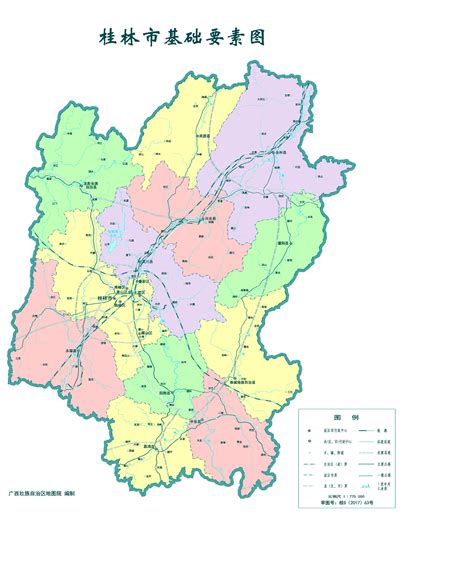 桂林市标准地图（要素版）_桂林地图库_地图窝