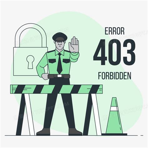 403forbidden禁止通过插画元素PNG图片素材下载_元素PNG_熊猫办公