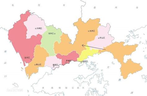 深圳市行政区划图片_百度百科