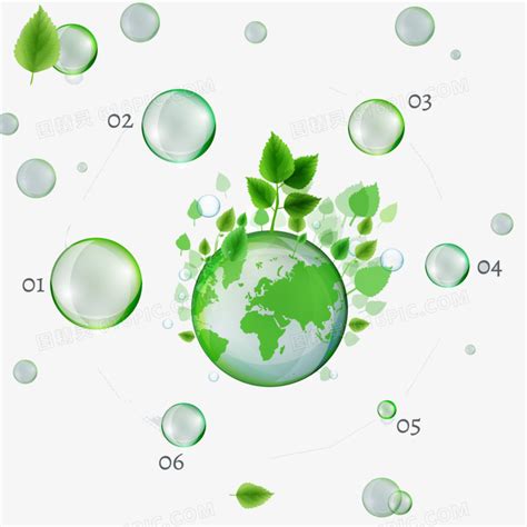 绿色生物泡泡图表图片免费下载_PNG素材_编号ve9i6eg21_图精灵