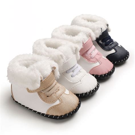 冬季新款棉鞋0-1岁宝宝学步鞋软胶底婴儿鞋防滑雪地靴-阿里巴巴