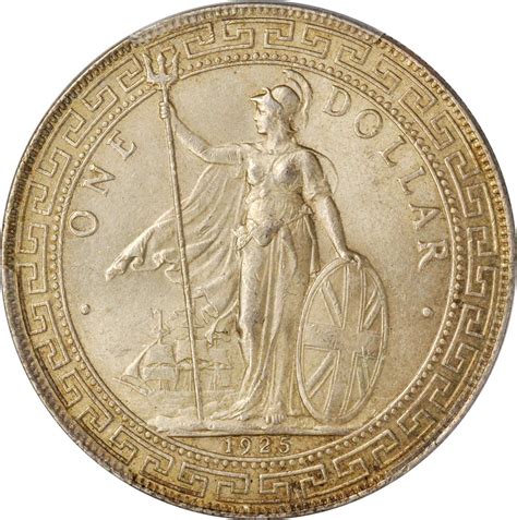 1925年英国贸易银元站洋一圆银币。伦敦铸币厂。GREAT BRITAIN. Trade Dollar, 1925. London Mint ...