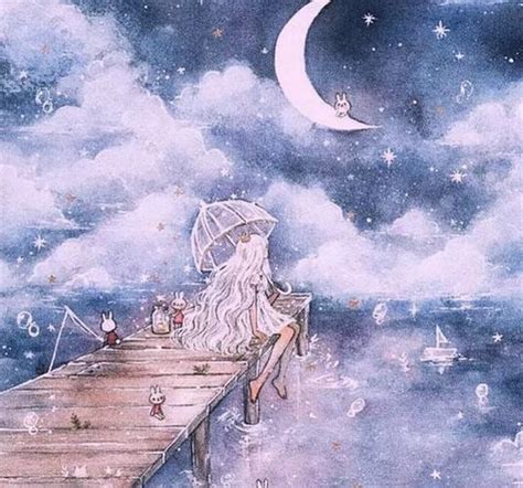 古风女生星空头像图片