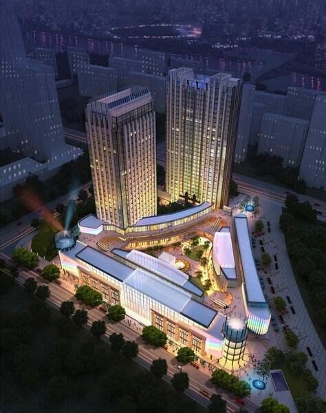 亚欧贸易中心效果图-新疆苏中建设工程有限公司