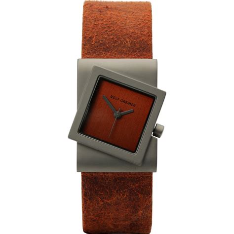 Rolf Cremer Turn 492365 Watch Strap Orange Leather 22mm
