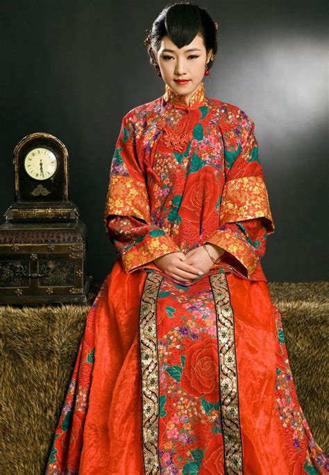 中式 旗袍 清朝服装 清朝汉女妆容 lolita 洛丽塔 改良汉服
