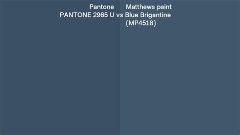 Pantone 2965 U vs Matthews paint Blue Brigantine (MP4518) side by side ...