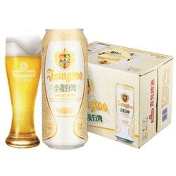 青岛啤酒（TsingTao）全麦白啤11度330ml*24听 整箱装 (20版) ，77.03元—— 慢慢买比价网