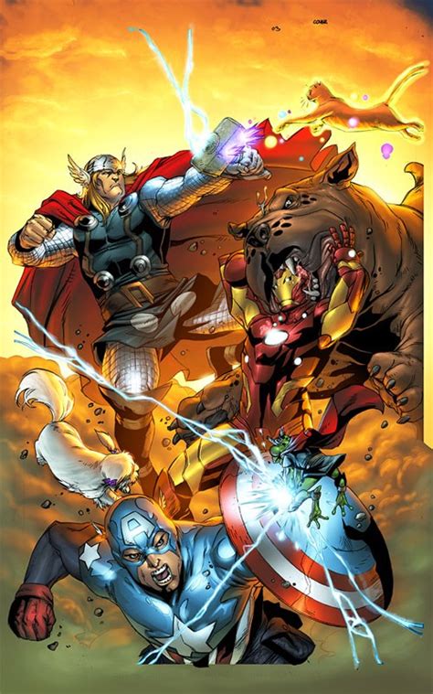 超级英雄漫画人物插画：复仇者联盟The Avengers(2) - 设计之家