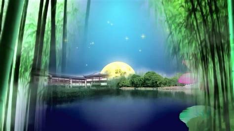 月光下的凤尾竹 葫芦丝演奏舞蹈表演背景视频, 皇天传媒制作_腾讯视频