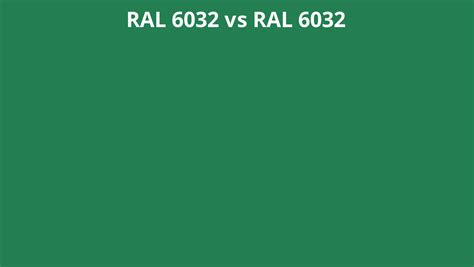 RAL 6032 vs 6032 | RAL colour chart UK