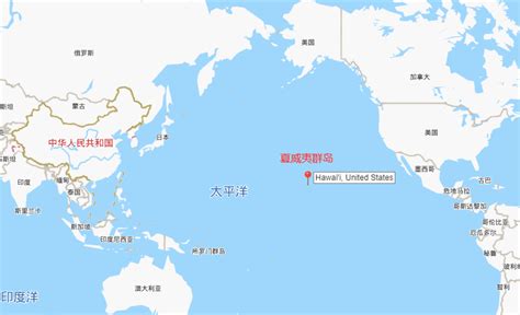 夏威夷地理位置图图片