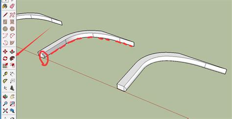 SketchUp建模怎样让这个模型实现方形变弧形（如图）？ - 问吧 - 专注于SketchUp技术及设计的知识问答站点