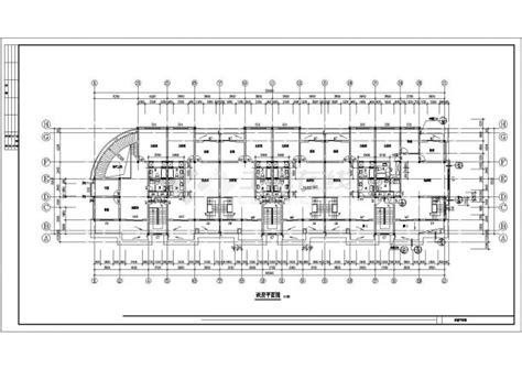 4700平米左右6层砖混结构住宅楼建筑设计CAD图纸（含夹层/底层车库）_居住建筑_土木在线
