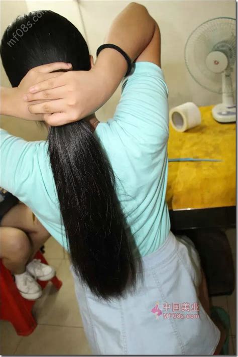剪下妹子的整齐秀发-发之美156#(20) 剪发_中国长发