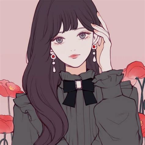 韩国女生卡通头像温柔